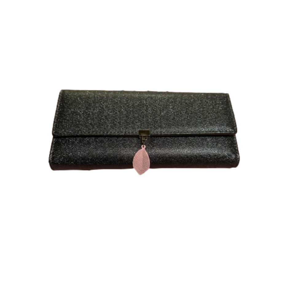 Black Glitter Wallet - Picture 1 of 5
